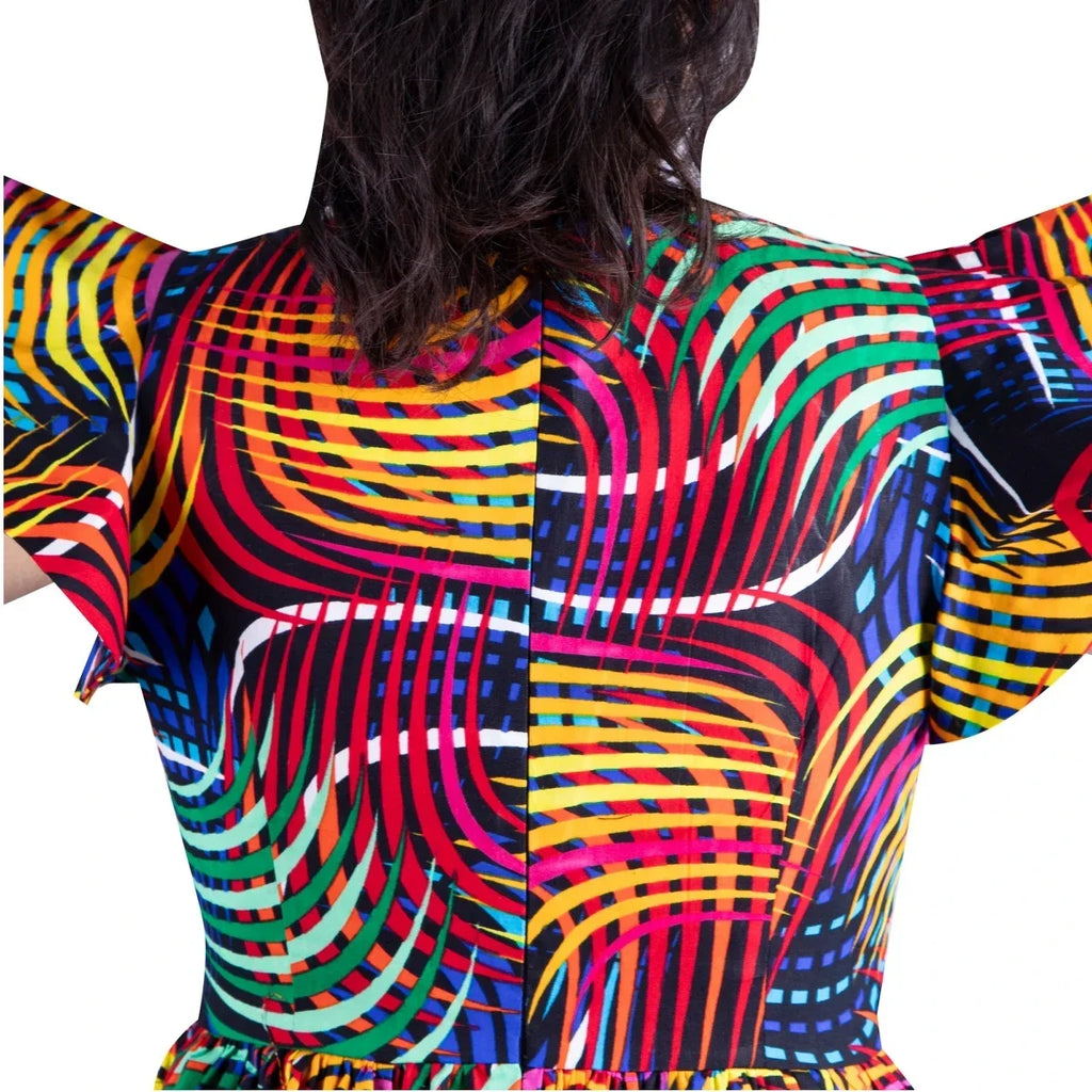 BRW African Dresses for Women Sexy Skirt African Print for Daily African Dresses Turkey Dresses for Women Luxury COTTON