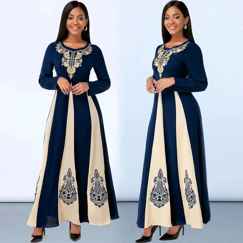 Women Winter Spring Autumn 3D Ruffles Befree Maxi Dress Large Big Sexy Full Long Sleeve Boho Party Elegant Dresses