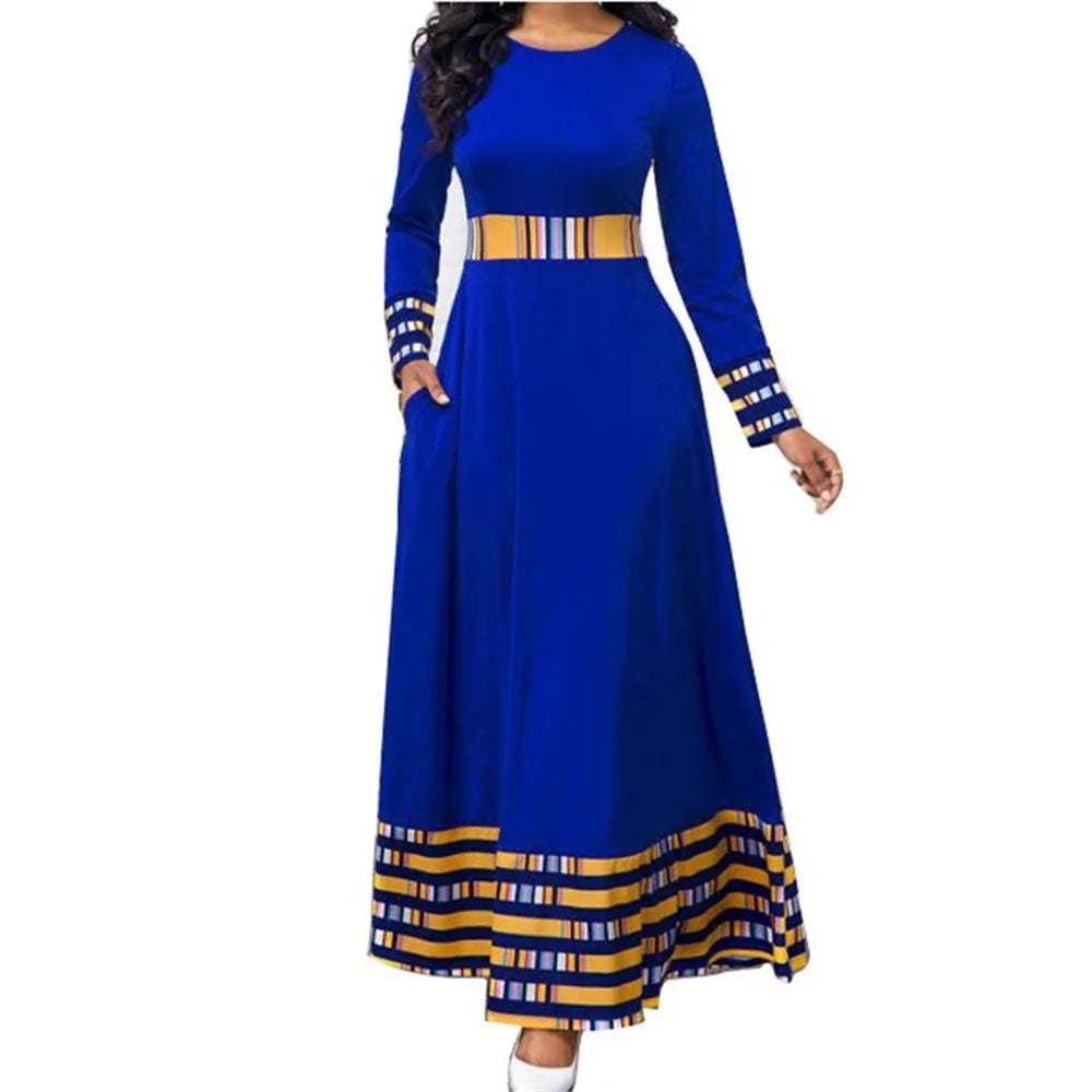Women Winter Spring Autumn 3D Ruffles Befree Maxi Dress Large Big Sexy Full Long Sleeve Boho Party Elegant Dresses