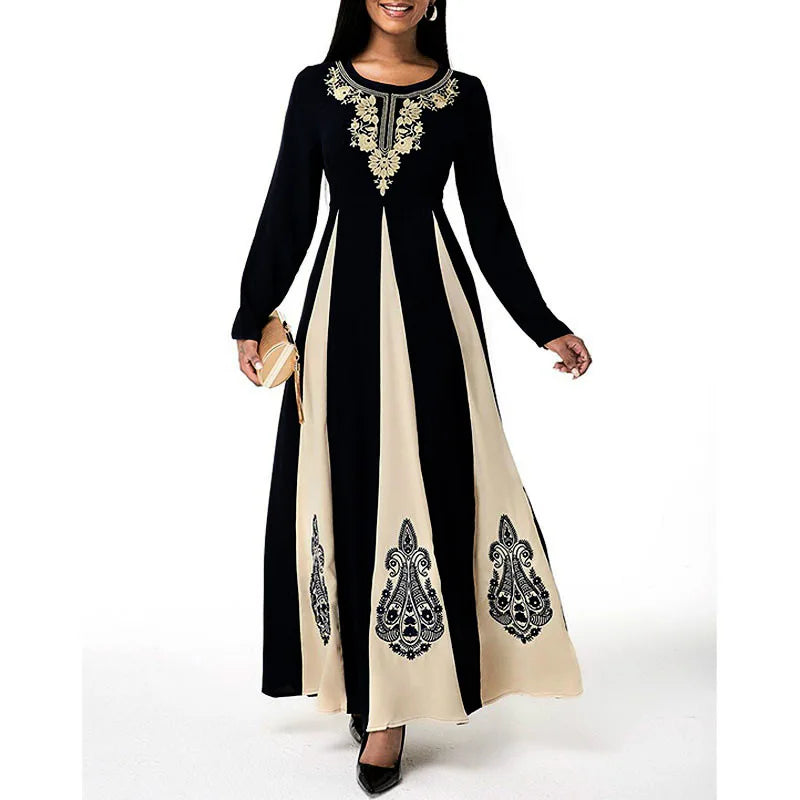 Women Winter Spring Autumn 3D Ruffles Befree Maxi Dress Large Big Sexy Full Long Sleeve Boho Party Elegant Dresses