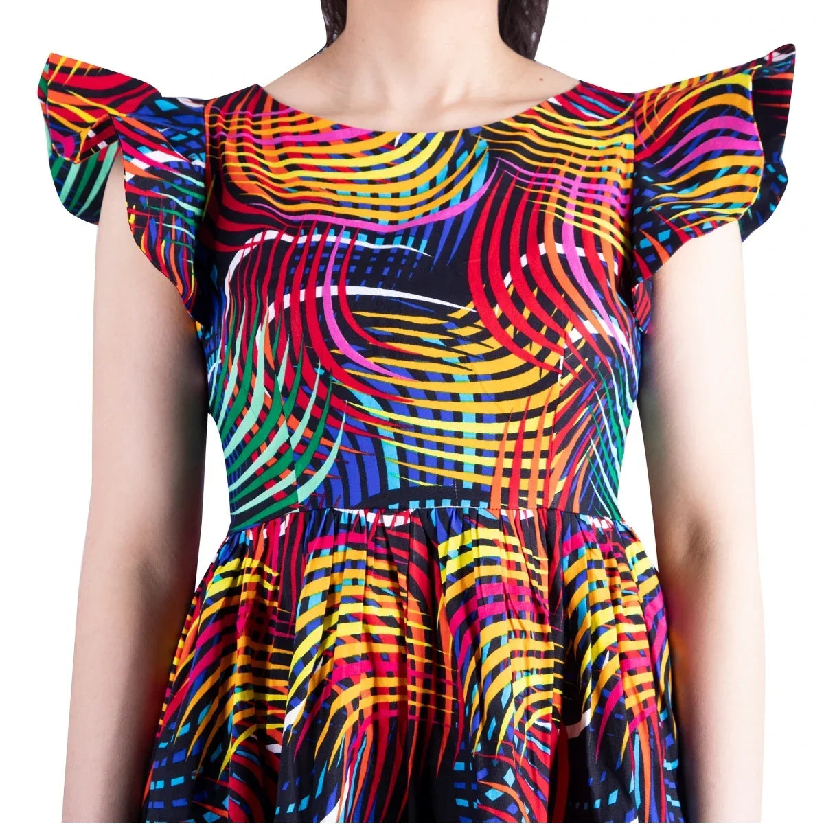 BRW African Dresses for Women Sexy Skirt African Print for Daily African Dresses Turkey Dresses for Women Luxury COTTON