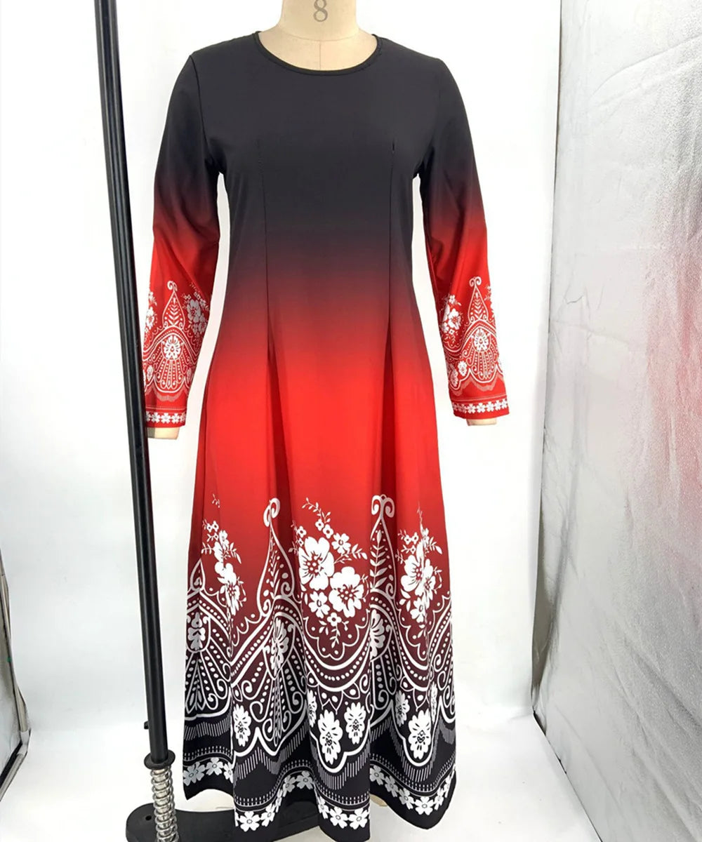 Women Winter Spring Autumn 3D Ruffles Befree Maxi Dress Large Big Sexy Full Long Sleeve Boho Party Elegant Dresses